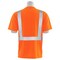 Erb Safety T-Shirt, Birdseye Mesh, Shrt Slv, Class 2, 9006SB, Hi-Viz Orng/Blk, 3XL 62411